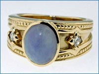 ladies' stone ring